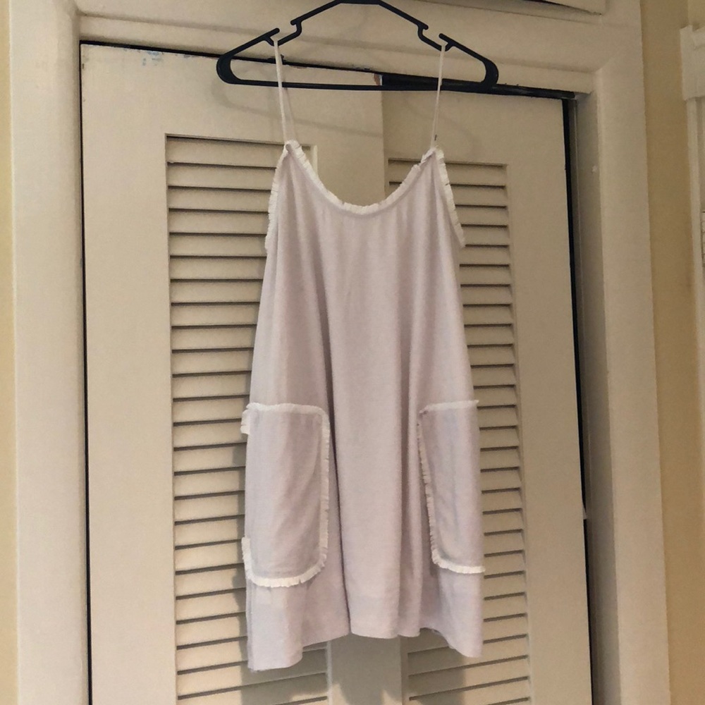 Zara TRF dress. Tan/beige.